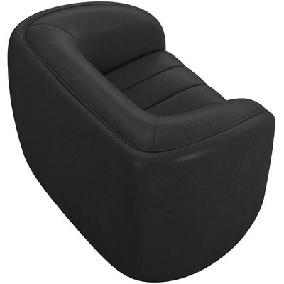 Kit Sofá 4 Lugares Para Sala 252cm Com 02 Poltronas Lazio M03 Corano Preto - Lyam Decor
