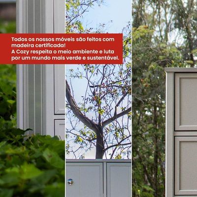 Rack Ditália 2 Portas R-634 Cor:branco Branco