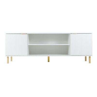Rack Ditália 2 Portas R-634 Cor:branco Branco