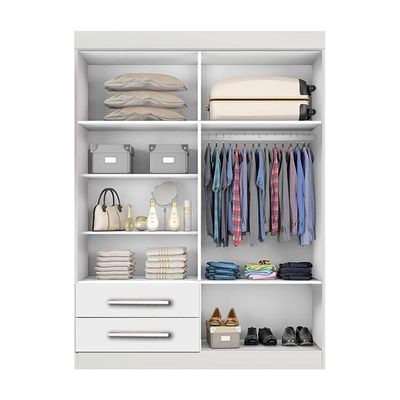Guarda Roupa Solteiro 4 Portas 2 Gavetas E 2 Espelhos Madri Minastex