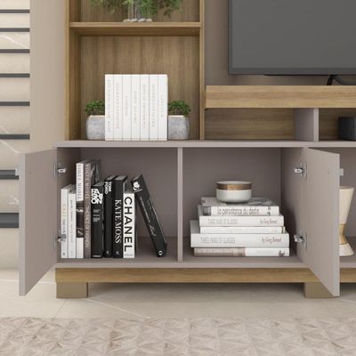 Estante Home Formosa Para Tv Até 65 Polegadas Marrom Caemmun