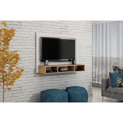 Painel Para Tv Ate 46 Polegadas Atena Valdemoveis Off White/Cinamomo