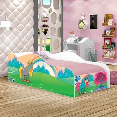 Cama Like Paraiso Unicórnio Solteiro Com Colchão