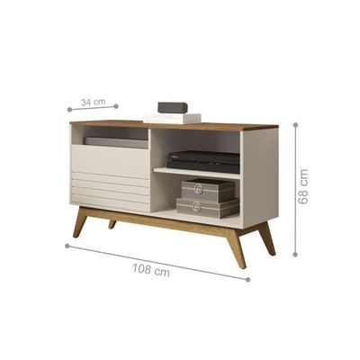 Rack American 1 Porta Off White Freijo