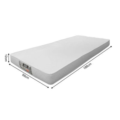 Cama Naty Solteira Design Infantil Com Nichos E Colchão Divaloto - Branco/Amêndoa - Branco