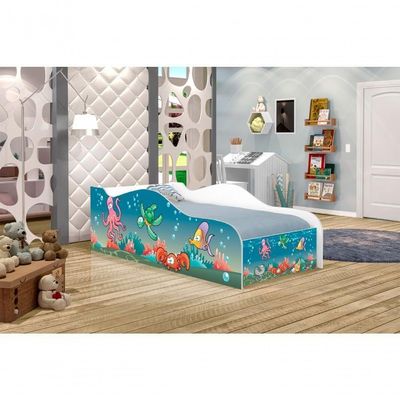 Mini Cama Fun Aquário Infantil Com Colchão
