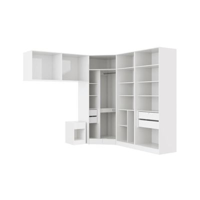 Quarto Modular Kappesberg Adapt Branco 6 Peças 260cm X 256cm