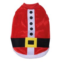 Roupa Pet Noel Vermelho E Branco 32cm