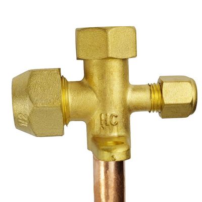 Válvula De Serviço 1-2 Para Ar Condicionado 3 Vias