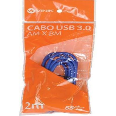Cabo USB 3.0 a Macho X USB B Macho 2 Metros U3AMBM-2