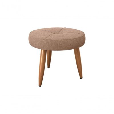 Kit Poltrona Decorativa Sala + Puff Havana Matrix Marrom