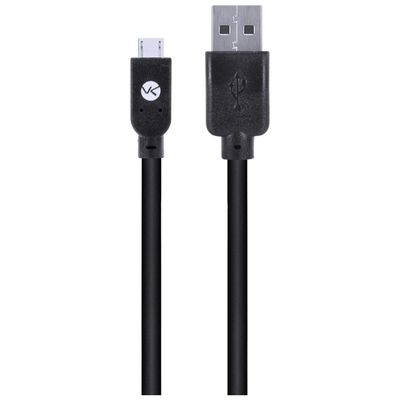Cabo USB X Micro USB B 2.0 5 Pinos 2 Metros Preto - MUSB-2