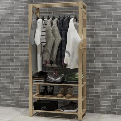 Estante Arara Pinus Cabideiro Para Lojas E Studio