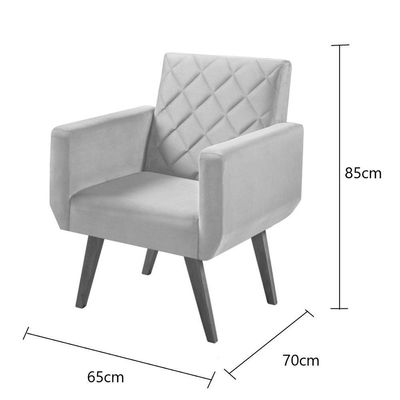 Kit 2 Poltronas 1 Lugar Anabelle Unidecor