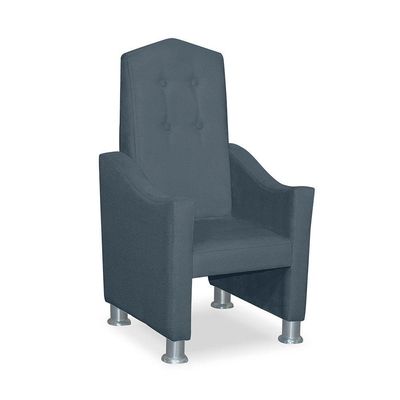Mini Cadeira Poltrona Infantil Troninho Decorativa Suede Azul Turquesa