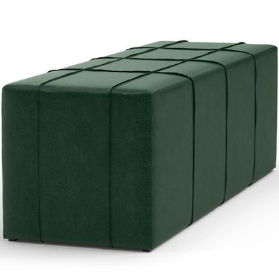 Puff Decorativo Living 140 Cm Roma W01 Couríssimo Verde - Lyam