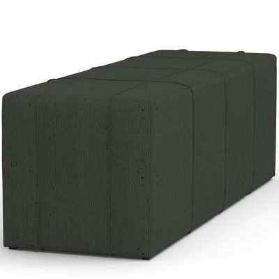 Puff Decorativo Living 140 Cm Roma W01 Linho Verde Musgo - Lyam