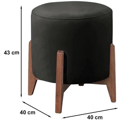 Puff Puf Sala Lhor Corano Preto Rm Preto