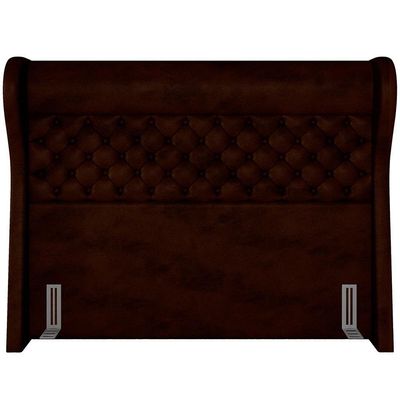 Kit Cabeceira Cama Box Casal 195cm Madrid Com Puff Recamier Santorini Couríssimo Marrom