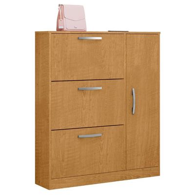 Sapateira Com 4 Portas E 1 Prateleira Niterói Naturalle