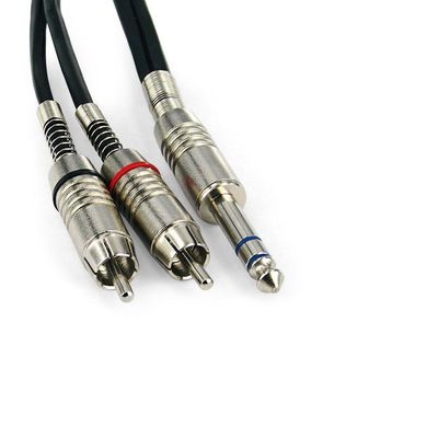Cabo P10 Estereo Para 2 Rca Macho Santo Angelo - 80 Metros