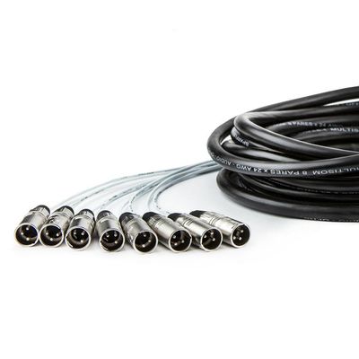 Multicabos Com Conectores Xlr 8 Vias Santo Angelo 15 Metros