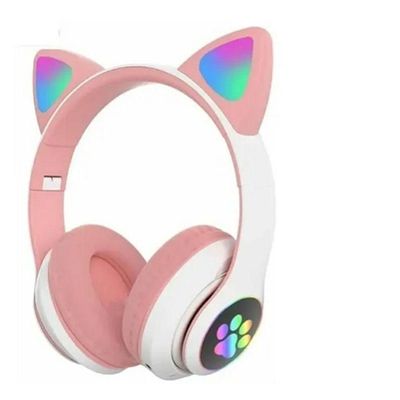 Fone Gatinho Led Bluetooth Wireless Dobrável