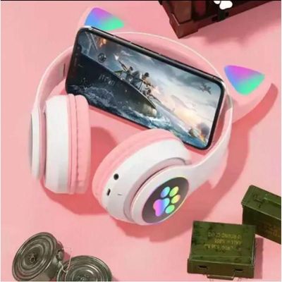 Fone Gatinho Led Bluetooth Wireless Dobrável