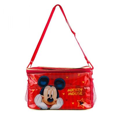 Bolsa Vermelha Térmica Lancheira Mickey 15x27x18cm - Disney