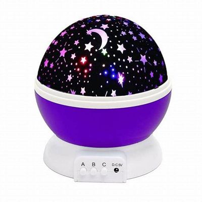 Projetor Estralado, Luz Noturna De Led Giratória, Planetário, Lâmpada De Quarto Infantil Azul