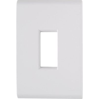 Placa 1 Posto Vertical 4x2 Tramontina Liz Branca 120 Unidades