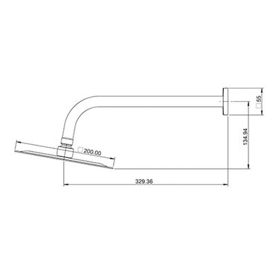 Chuveiro Lorenzetti 7028 C16 Lorenslim Square De Parede Cromado