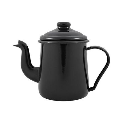 Conjunto Para Café Esmaltado 9 Peças Preto Ewel