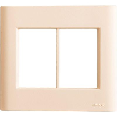 Placa 6 Postos 4x4 Tramontina Giz Nude Soft Touch Sem Suporte Tramontina