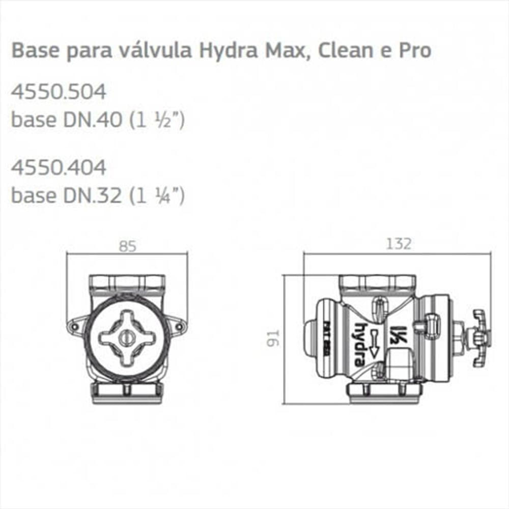 Valvula Descarga Hydra Max Base 1.1-2\" - Deca