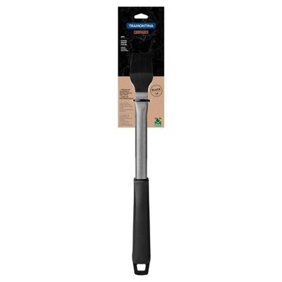 Pincel Tramontina Churrasco Inox Black Com Cerdas Silicone