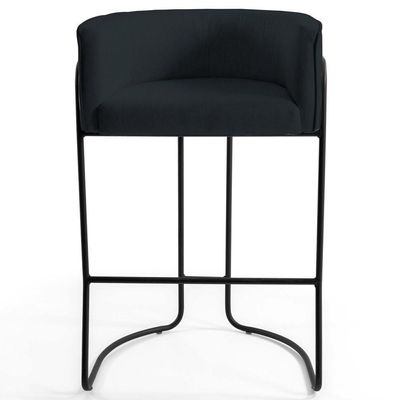 Banqueta Base Aço Preto Betina C-05Ano Black