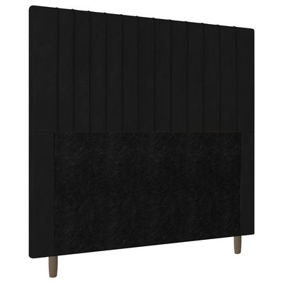 Cabeceira Cama Box Solteiro Nala 90cm Suede Preto - Abmaza
