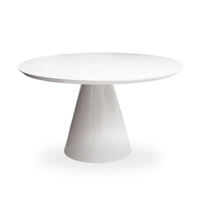 Mesa de Jantar Cone 90cm Laca Branca Yescasa