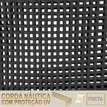 Mesa Ascoli 120 Cm Com 6 Cadeiras Cannes De Alumínio Trama Preto