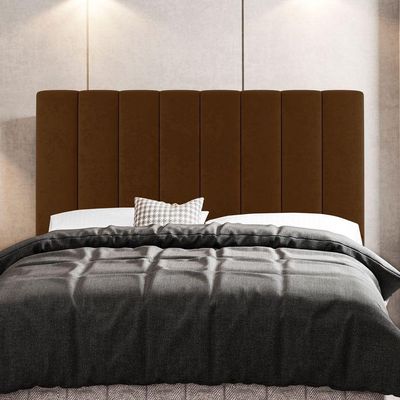 Cabeceira E Baú Cama Box Queen Cora 160cm Suede Terracota