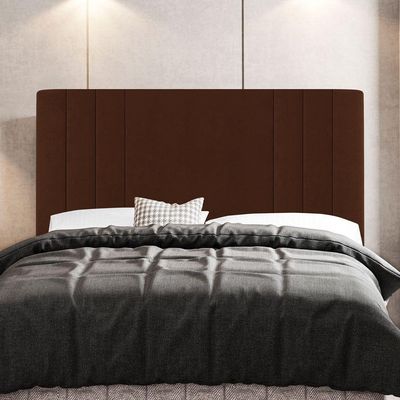 Cabeceira Cama Box Casal King Grace 195cm Suede Terracota
