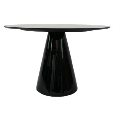 Mesa Cone 80cm Laqueada Preto