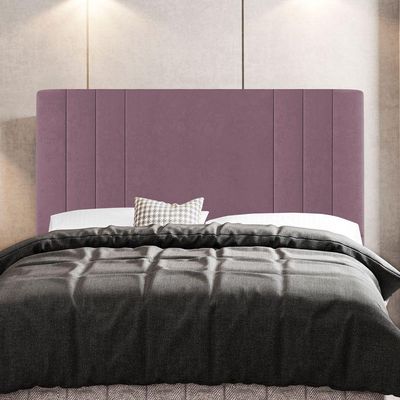 Cabeceira Cama Box Casal King Size Grace 195cm Suede Rosé
