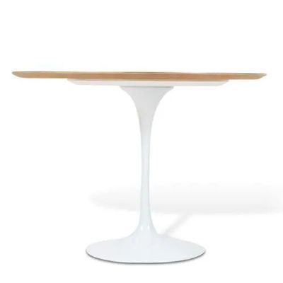 Mesa De Jantar Tulipa Saarinen Redonda 110 Cm Tampo Jade Cores Branco