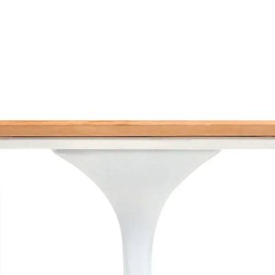 Mesa De Jantar Tulipa Saarinen Redonda 110 Cm Tampo Jade Cores Branco