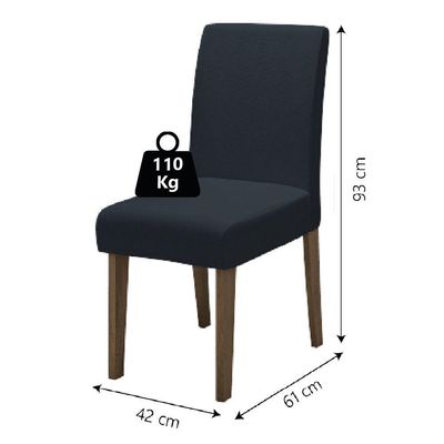 Conjunto De Mesa Sala De Jantar Athenas Redonda 1,03m 4 Cadeiras Trieste Cedro Off White Chumbo