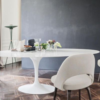 Mesa De Jantar Tulipa Saarinen 120X80 Cm Branco