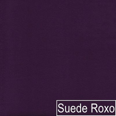 Kit Divã Luna 140cm Lado Esquerdo E 01 Poltrona Base De Ferro Preto Suede Roxo