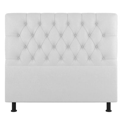 Cabeceira Cama Box Casal Queen Size Nice 160cm Sintético Branco - Abmaza